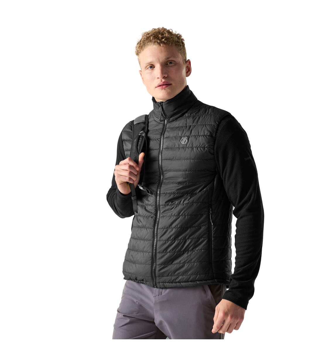 Veste Matelassée Sans Manches À Col Montant Air Lite Homme Noir Dare 2B-1