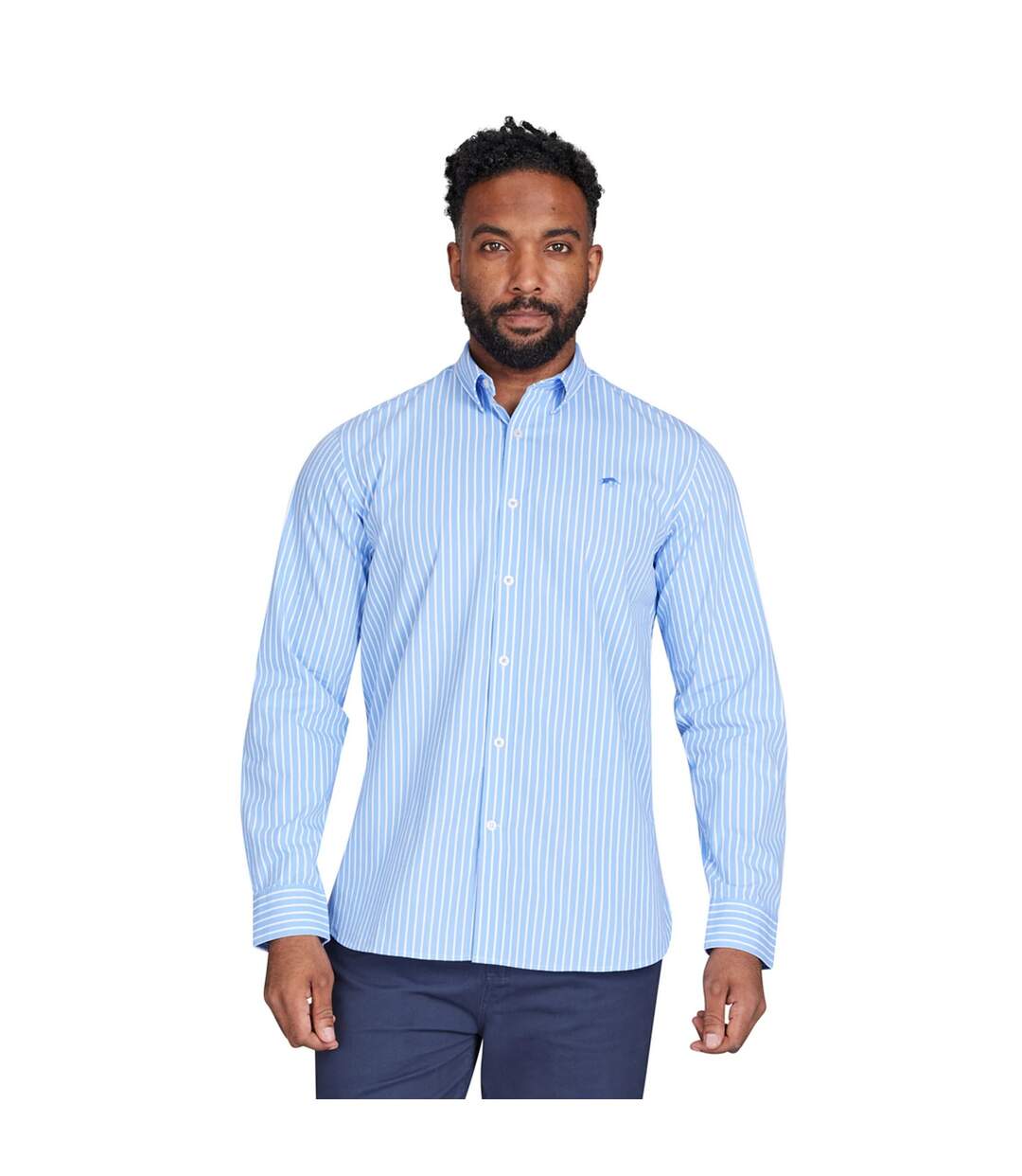 Chemise Classic Homme Bleu Raging Bull-3