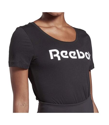 T-Shirt noir femme Reebok TE Graphic Tee Vector