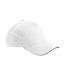 Casquette De Baseball Accelerate Blanc Noir Beechfield-1