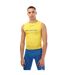 Mens Cycle Sleeveless Base Layer Top Yellow Skins-1