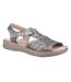 Fleet & Foster Womens/Ladies Ruth Leather Sandals (Metal Grey) - UTFS9824