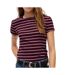 T-shirt bordeaux/rose femme tommy hilfiger slim-1