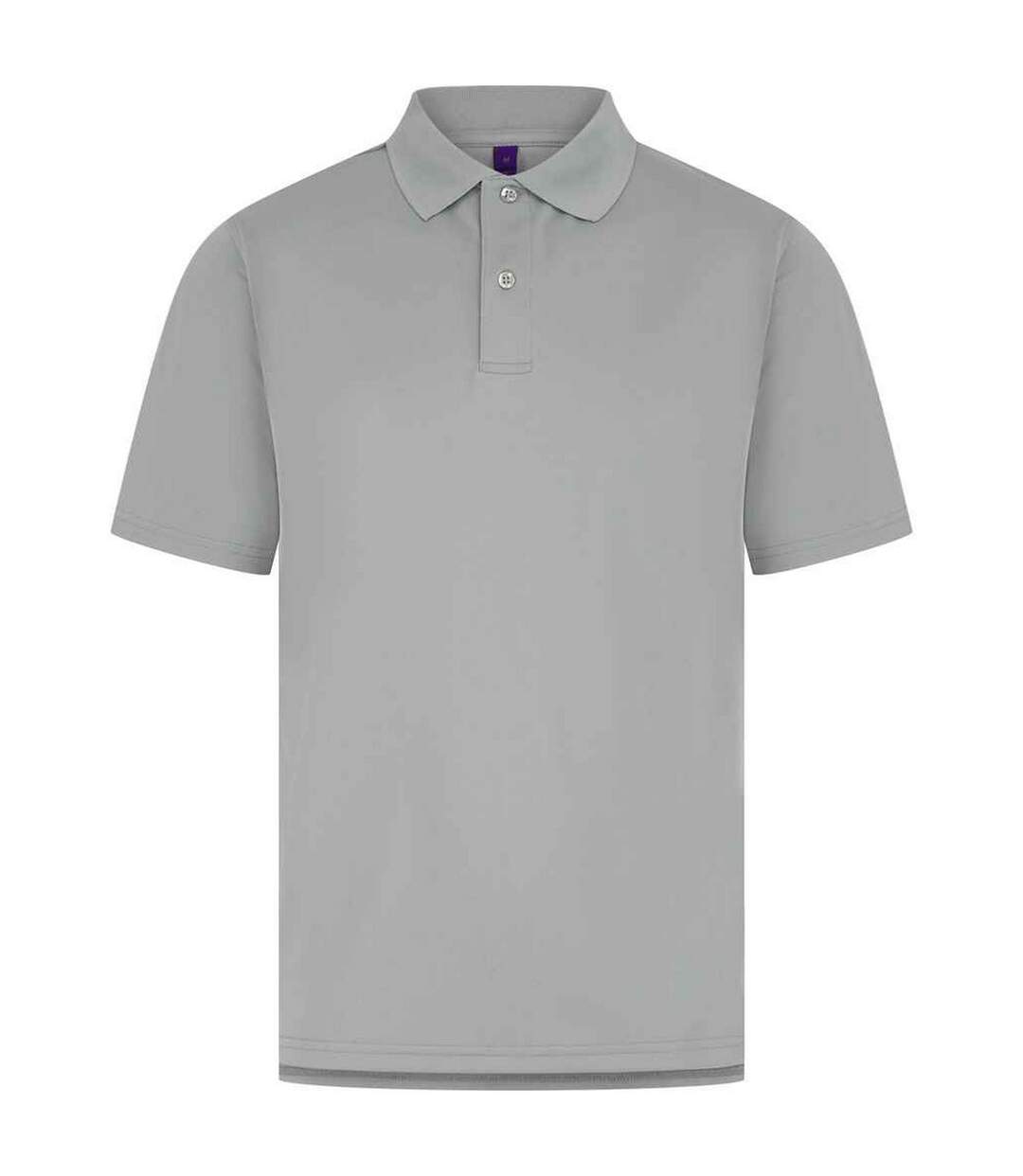 Mens pique polo shirt silver Henbury