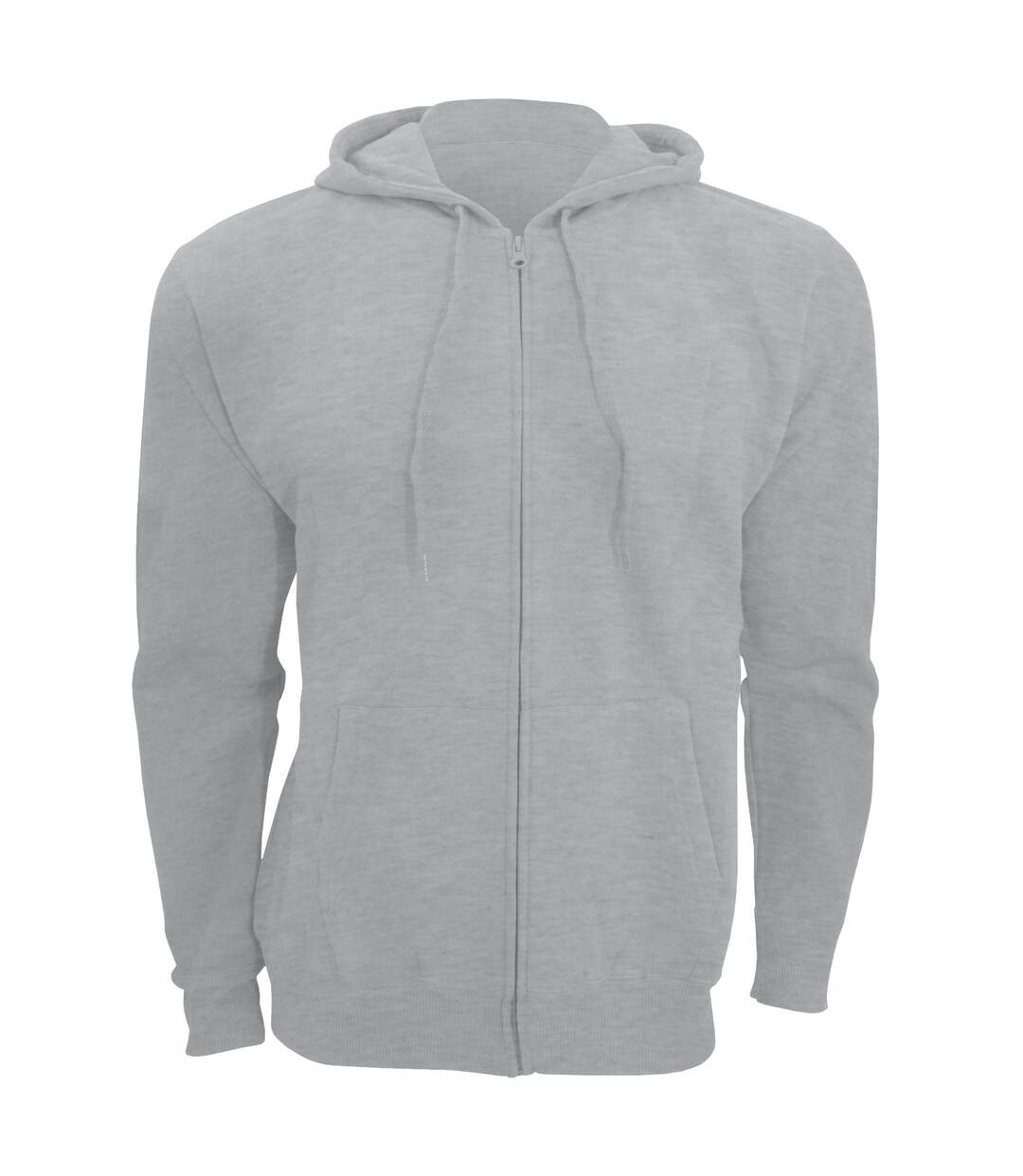 Seven sweatshirt à capuche et fermeture zippée homme gris marne SOLS