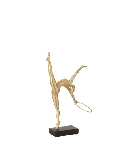 Gymnaste Cerceau sur Socle Écart 35cm Doré & Noir
