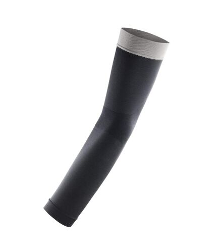 Spiro Adults Unisex Compression Arm Guards (Black/Grey) - UTRW5296