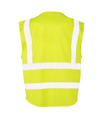 SAFE-GUARD by Result Unisex Adult Executive Mesh Safety Hi-Vis Vest (Fluorescent Yellow) - UTPC4556