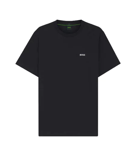 T-shirt Motif/style Logo Contrasté Homme Bleu Foncé Boss