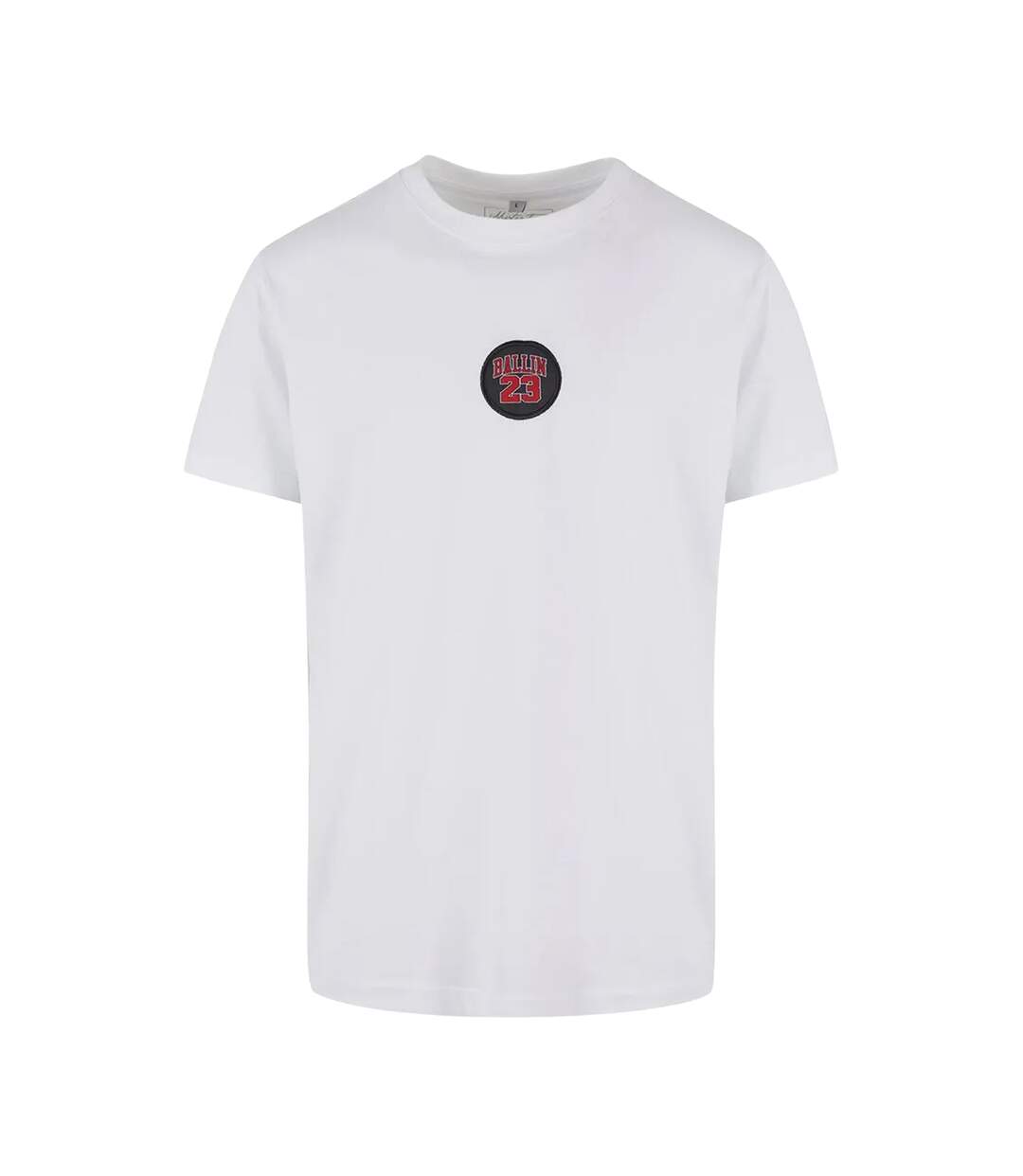 T-shirt Motif/style Écusson Ballin Homme Blanc Mister Tee-2