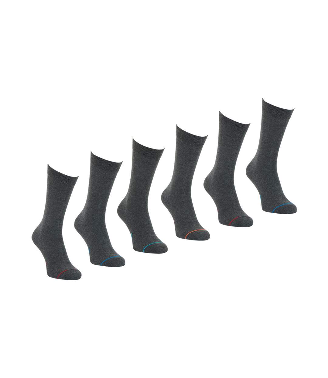 Lot de 6 paires de chaussettes mi-hautes homme Ecopack Athena-2