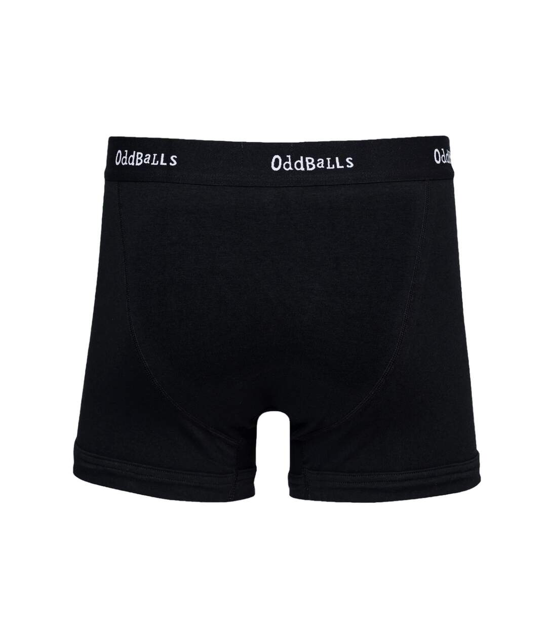 Mens plain boxer shorts classic black OddBalls-2