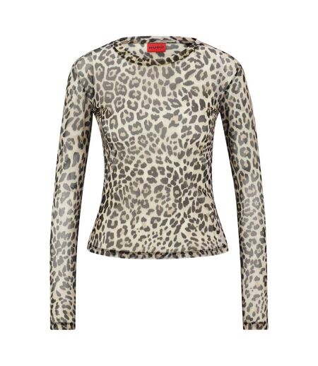 Womens/ladies Diralina 2 Long-sleeved Top Multicoloured Hugo