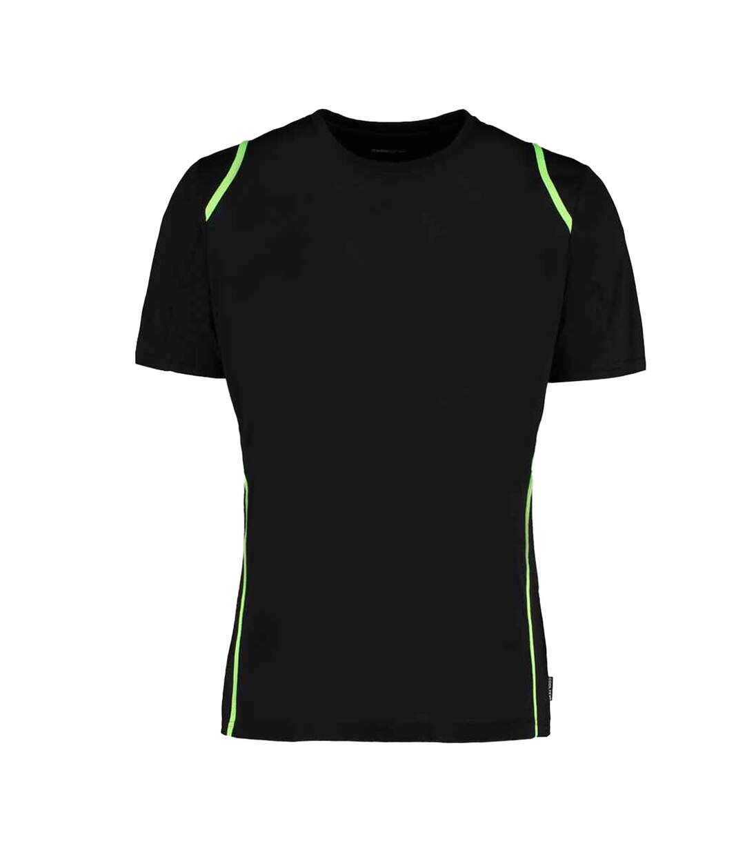 T-shirt Motif/style Contrasté Homme Noir Jaune Fluo Kustom Kit-1