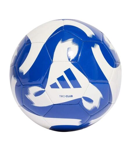 Ballon De Foot Motif/style À Panneaux Tiro Club Taille 5 Blanc Bleu Adidas