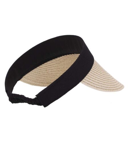Isotoner Casquette femme papier de paille, bande élastiquée