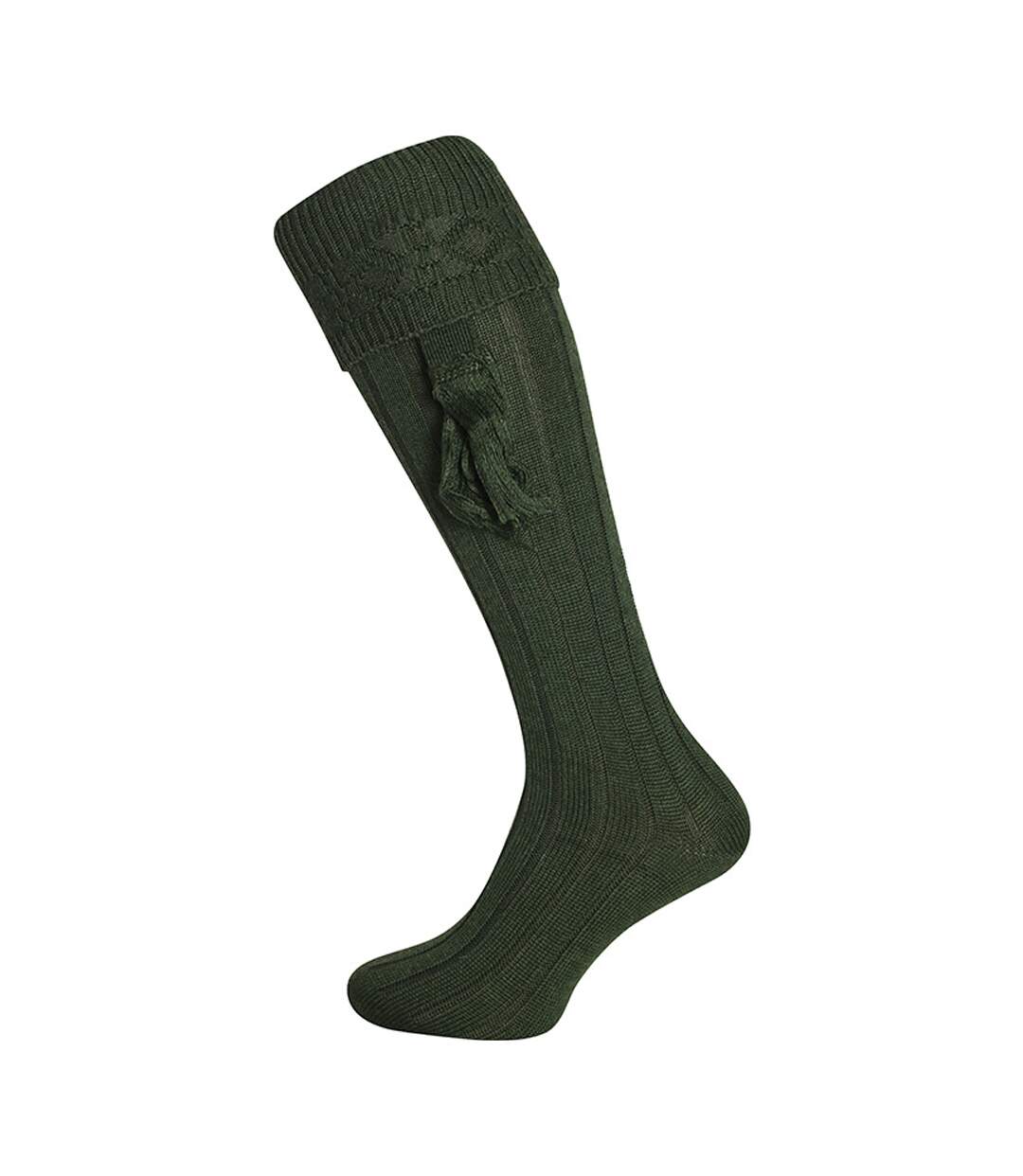 Chaussettes De Chasse Motif/style Uni Adulte Vert Jack Pyke-2
