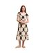 Womens/ladies orla kiely sixties daisy summer midi dress black Regatta-4