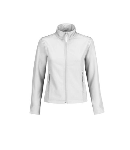 B&C Womens/Ladies Water Repellent Softshell Jacket (White) - UTRW4827