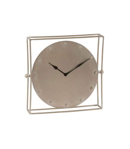 Paris Prix - Horloge à Poser Orientable rétro 33cm Argent