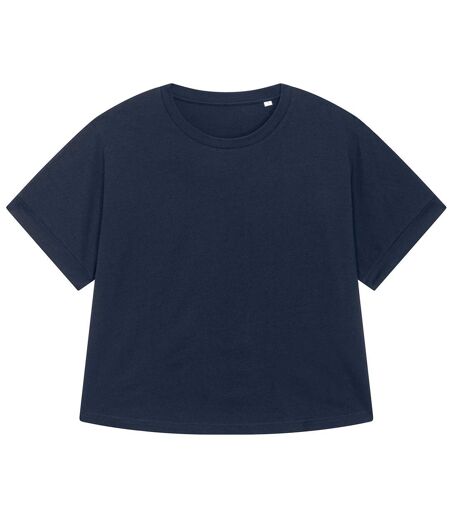 Womens/ladies Stella Collider Oversized T-shirt Navy Stanley