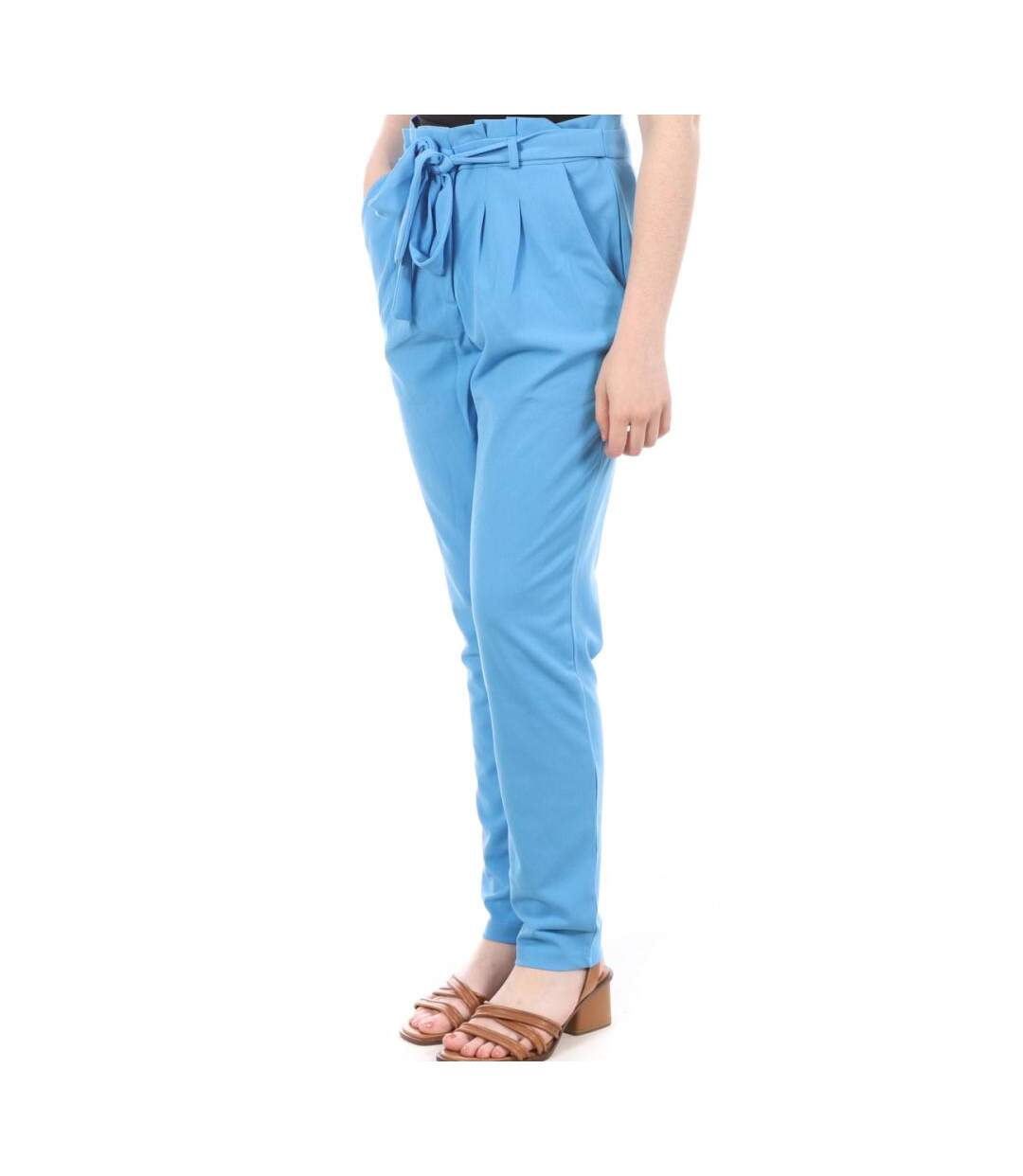 Pantalon Fluide Bleu Femme JDY Tanja - L-1