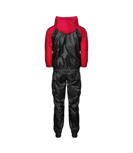 Ensemble De Survêtement Sauna Homme Noir Rouge Masters