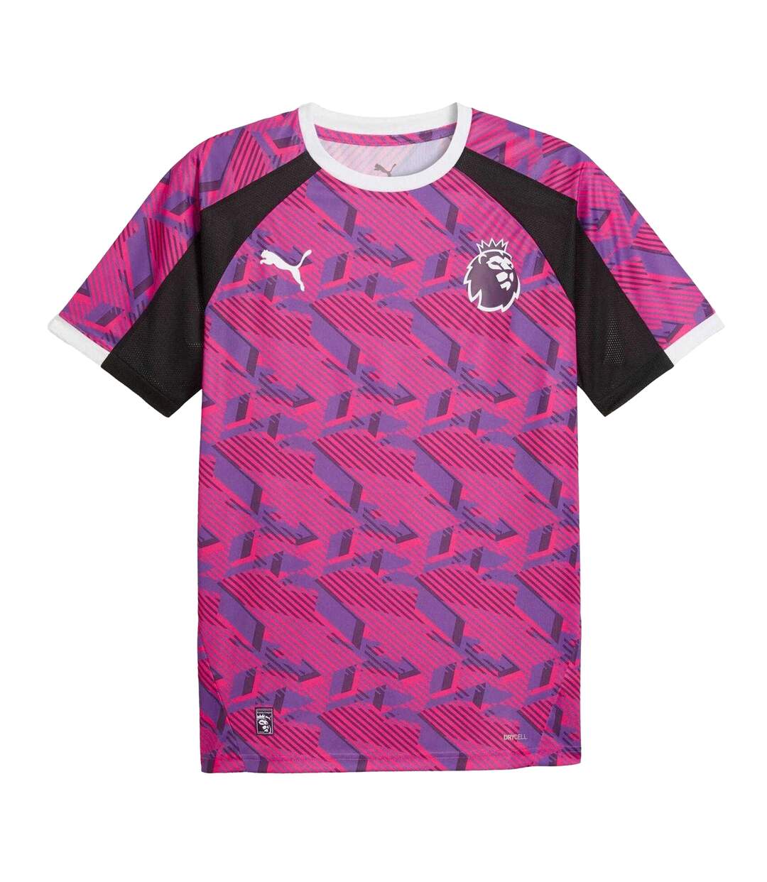 Mens English Premier League Football Shirt Purple Black Puma-2