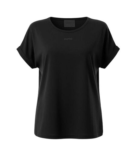 T-shirt Manches Courtes Motif/style Logo Femme Noir USA Pro