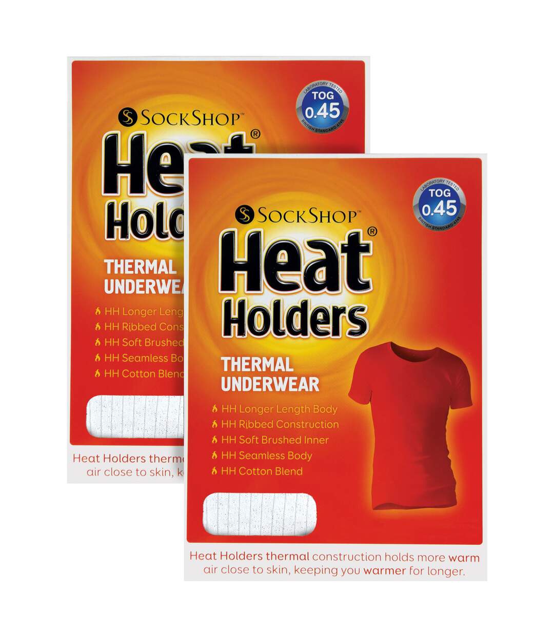 Heat Holders - Lot De 2 Homme Sous Vetements Thermqiue Manches Courtes T-shirt-2