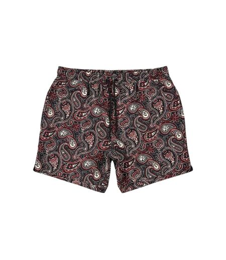 Short De Bain Natation Homme Noir Imprimé Pretty Green