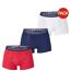 Lot De 3  Boxers Homme Rouge Blanc Bleu Marine Ralph Lauren-1
