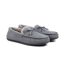 OZABI Chaussons Femme Fermés, Suédine Unie, Nœud, Intérieur Fourré-3