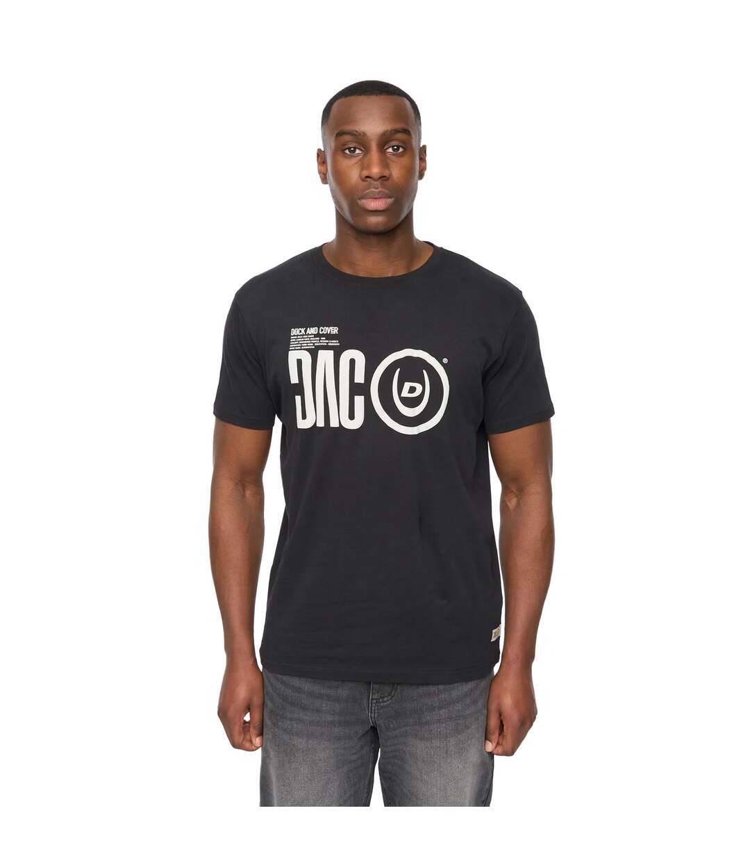 Mens dacstee t-shirt black Duck and Cover-1