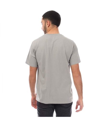 T-shirt Style Logo Rectangulaire Homme Gris Levis