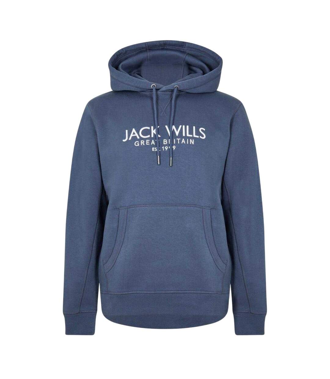 Sweat À Capuche Motif/style Logo Batsford Homme Bleu Indigo Jack Wills-1