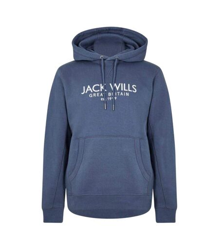 Sweat À Capuche Motif/style Logo Batsford Homme Bleu Indigo Jack Wills