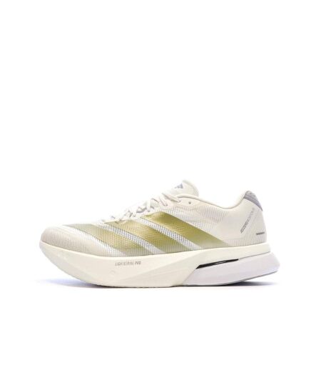 Chaussures running blanc/doré adidas adizero boston 13