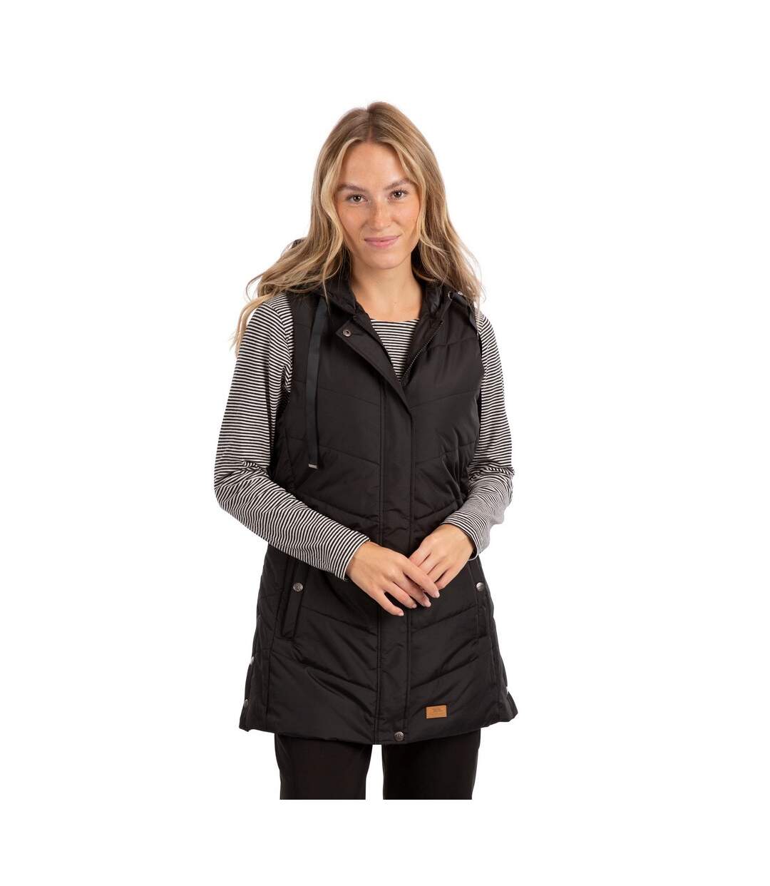 Womens/ladies Juniper Padded Gilet Black Trespass-1