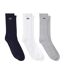 X3 paires de chaussettes blanc/gris/noir homme lacoste ra4182 - 35/38-1