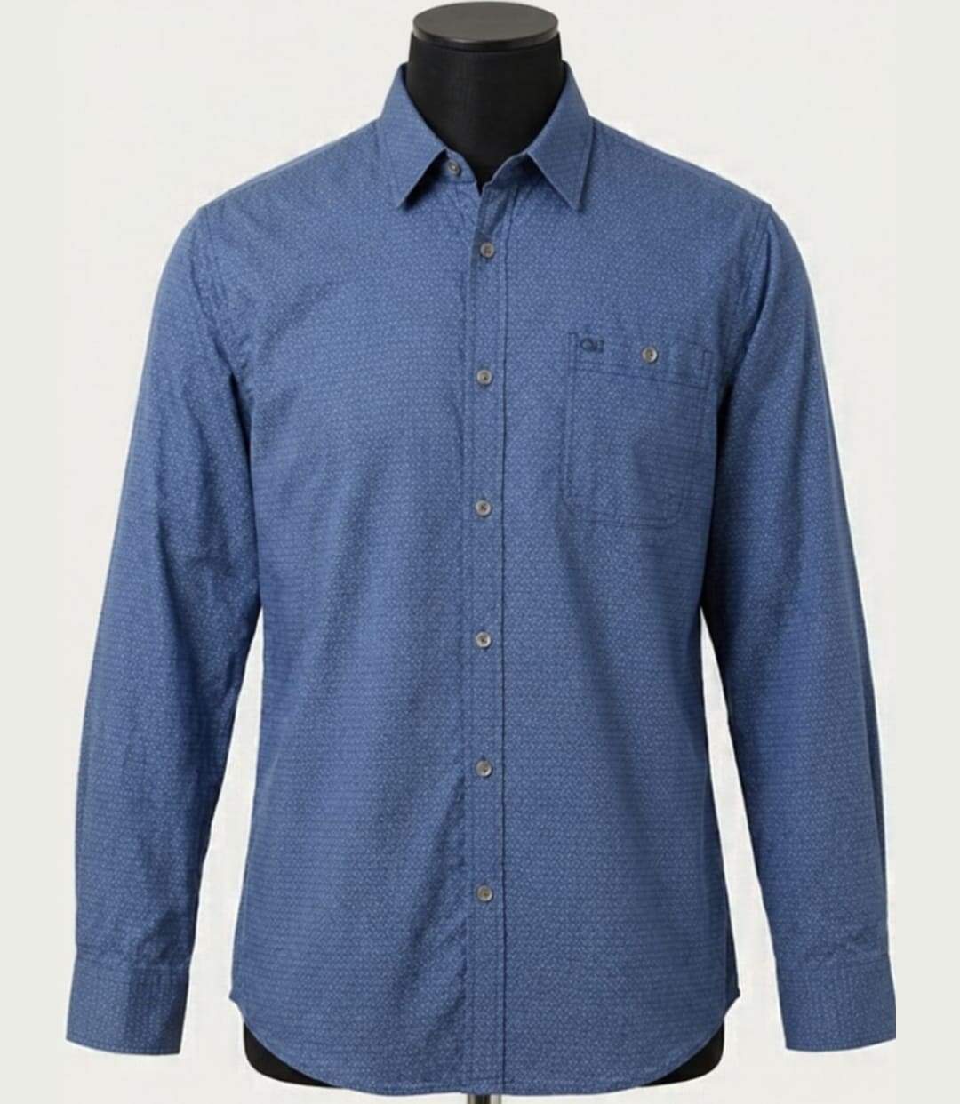 CHALLENGER TAKA2 — Chemise à carreaux manches longues marine et bleu : aisance naturelle et pur coton-3