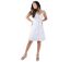 Robe coupe courte MAXINE unie blanc Coton Du Monde-1