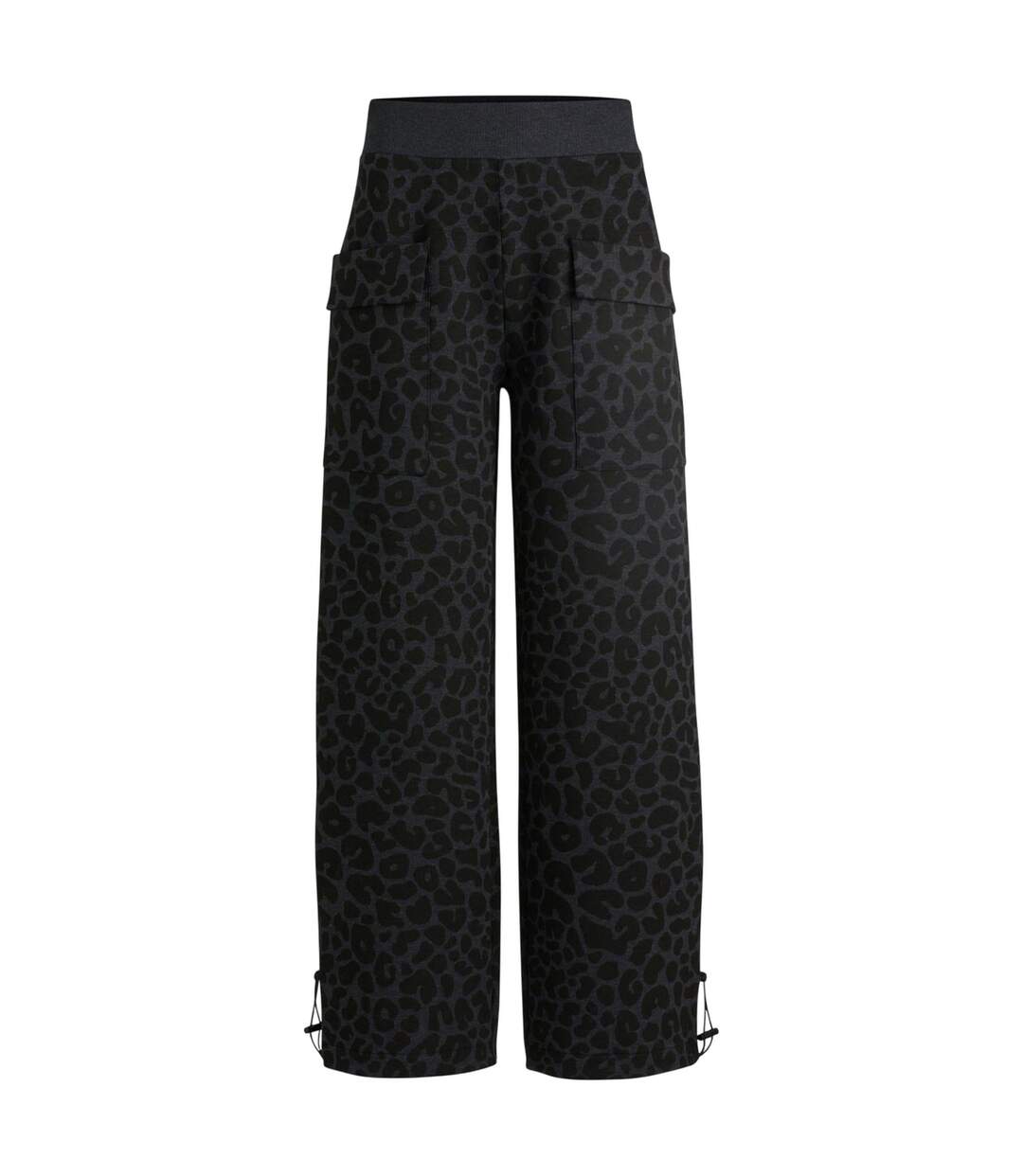 Pantalon De Survêtement Naomi À Imprimé Animalier Femmes/dames Noir Boss-2