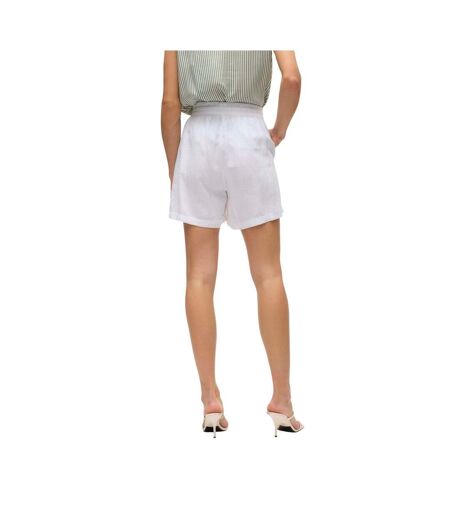 Short Linn Femme Blanc Neige Vero Moda