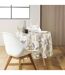 Nappe Ronde Antitache Imprimé Natane 180cm Naturel-4