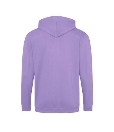 Mens full zip hoodie dusty lavender Awdis