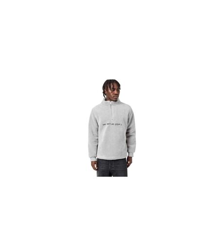 Mens Sherpa Fleece Relaxed Fit Fleece Grey MKI MIYUKI ZOKU