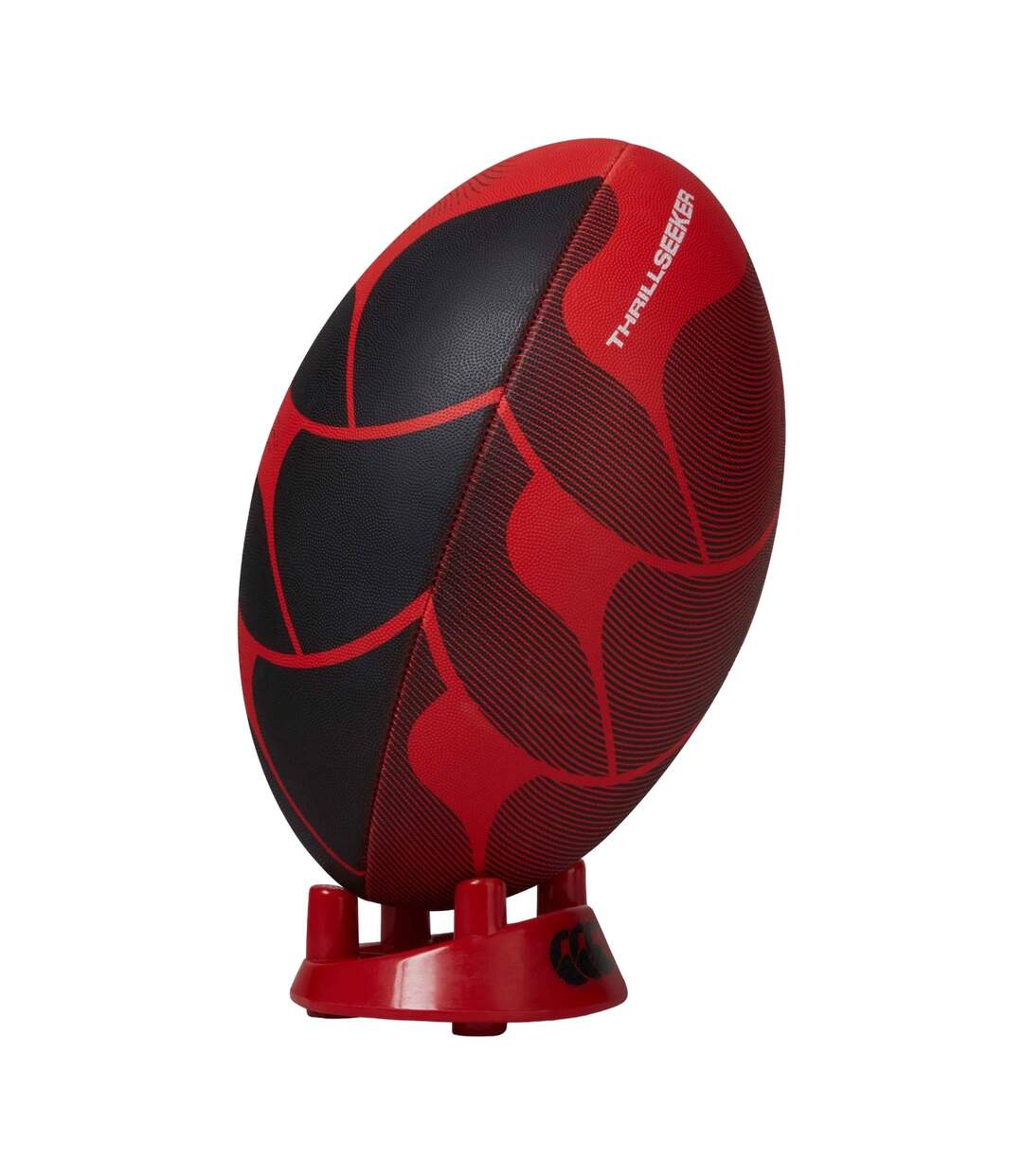 Ballon de rugby thrillseeker taille 4 rouge / noir Canterbury-1