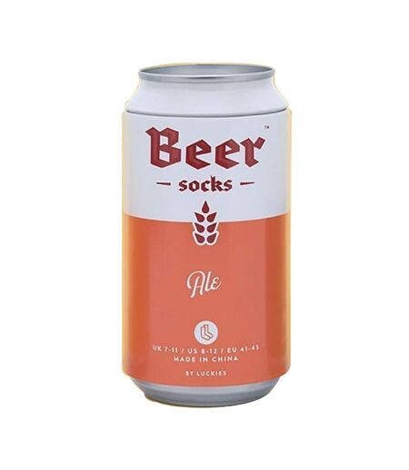 1 Pack Mens Beer Socks in a Can (Ale / Lager / Stout)