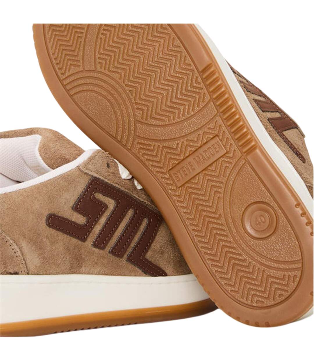 Baskets Motif/style Logo Alysha Femme Taupe Marron Steve Madden-4